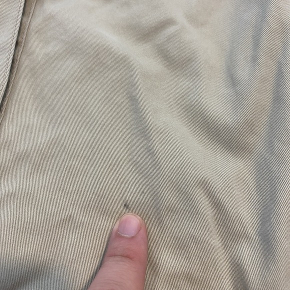 Nautica Women's VTG Y2K Khaki Cargo Pants Size 12 Wide Leg Fits 33x32 Distressed - Picture 2 of 13